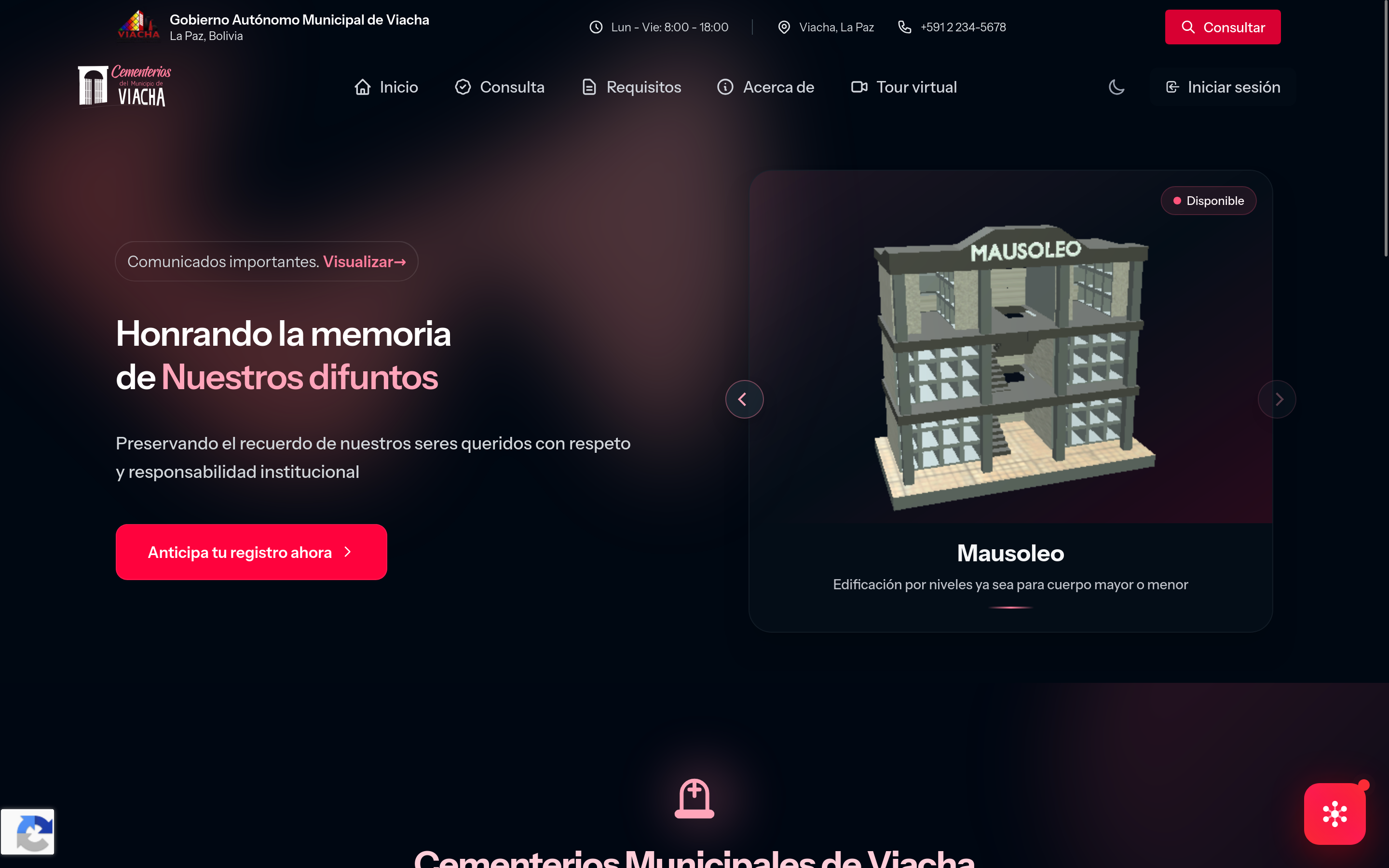 Sistema de Gestión de Cementerio Preview